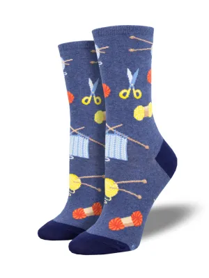 Socksmith Socks Sew Knit - Blue Heather