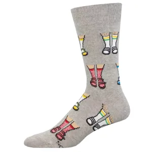 Socksmith Socks Socks and Sandals - Light Grey Heather