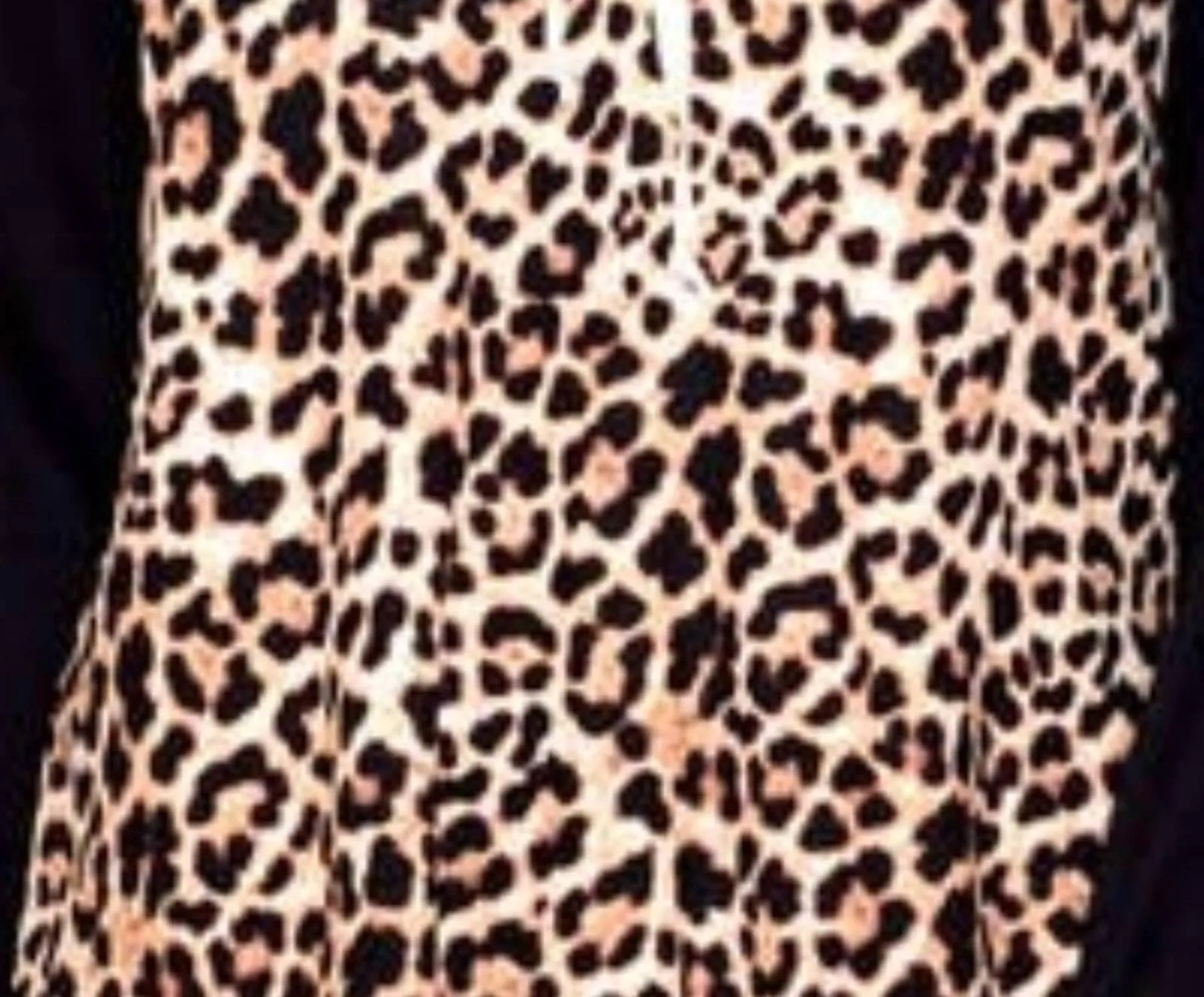 Soft Leopard Hoodie In Brown/black