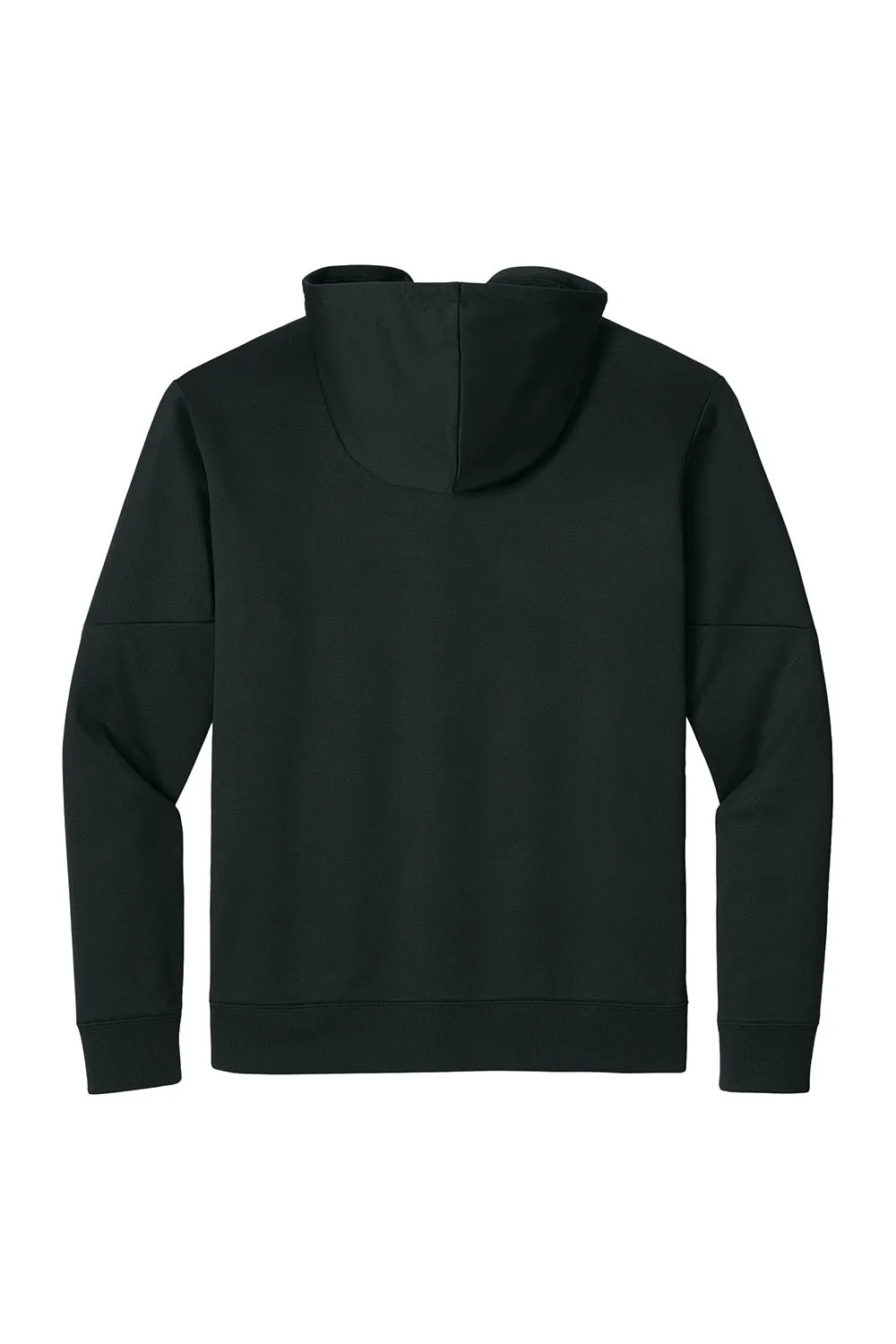 Sport-Tek Mens Sport-Wick Moisture Wicking United Fleece Hooded Sweatshirt Hoodie w/ Pouch Pocket - Black/Deep Red