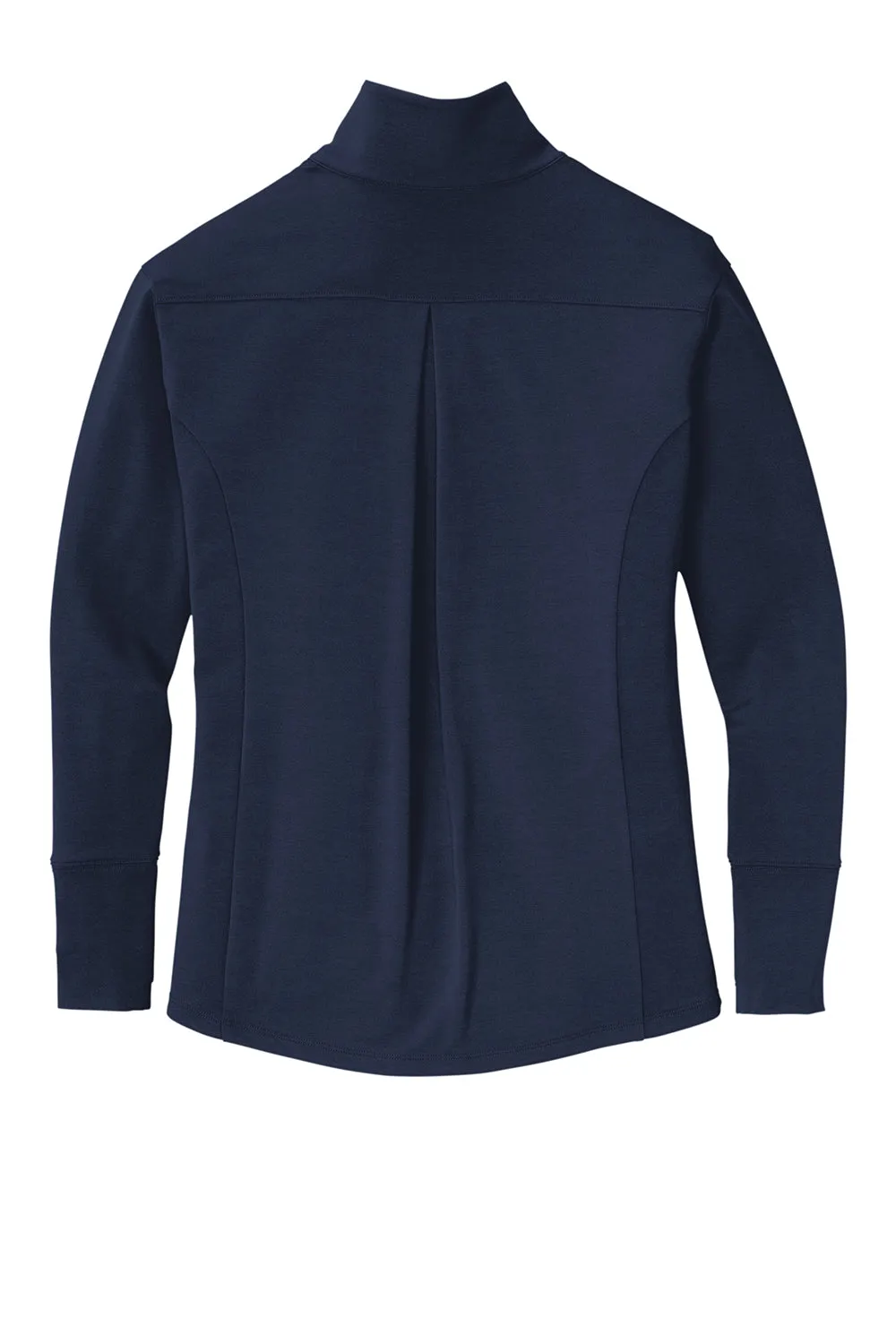 Sport-Tek Womens Flex Fleece Moisture Wicking Full Zip Sweatshirt w/ Pockets - True Navy Blue