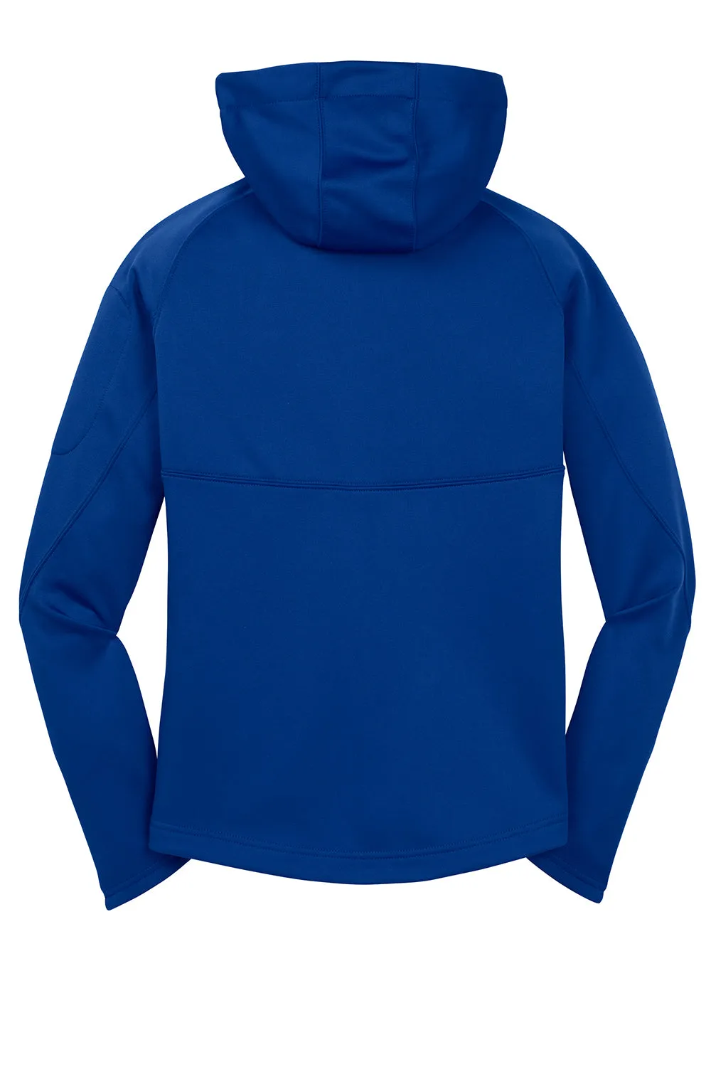 Sport-Tek Womens Tech Moisture Wicking Fleece Full Zip Hooded Sweatshirt Hoodie w/ Pockets - True Royal Blue