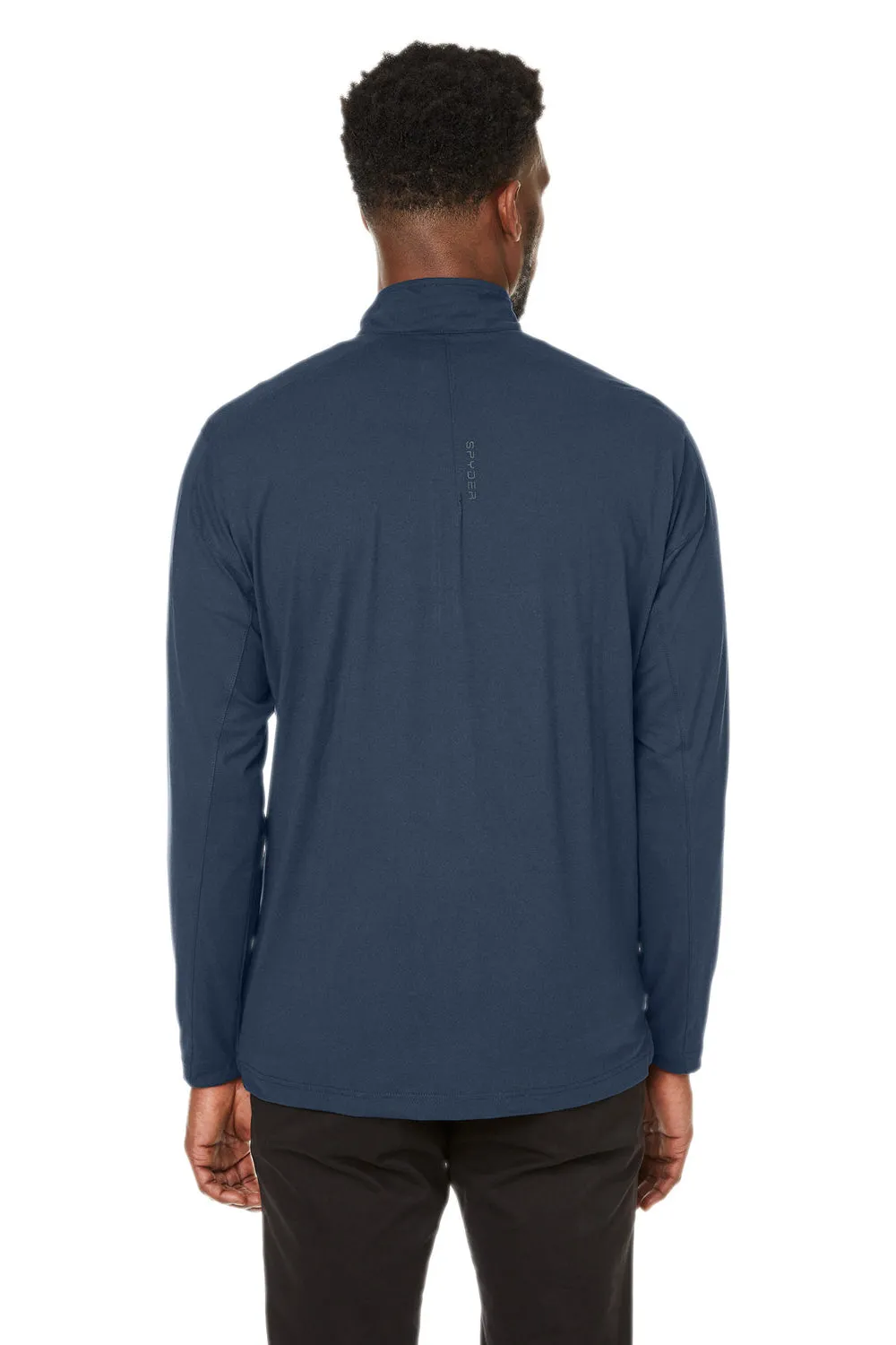 Spyder Mens Spyre UPF 40  1/4 Zip Sweatshirt - Frontier Blue Frost