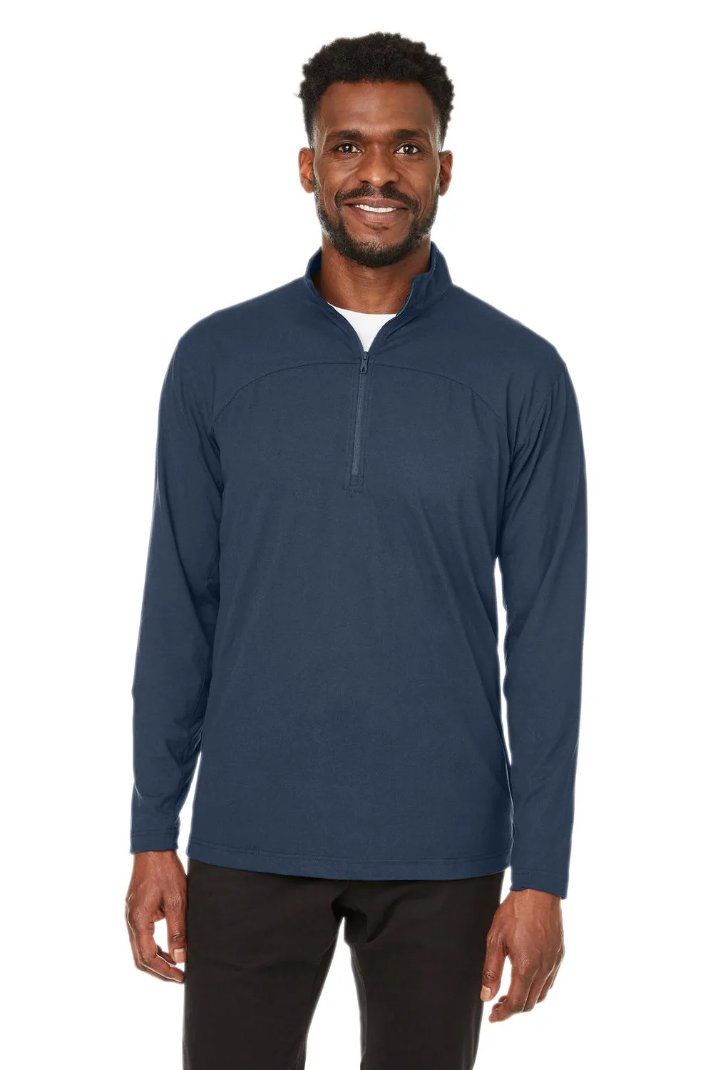 Spyder Mens Spyre UPF 40  1/4 Zip Sweatshirt - Frontier Blue Frost