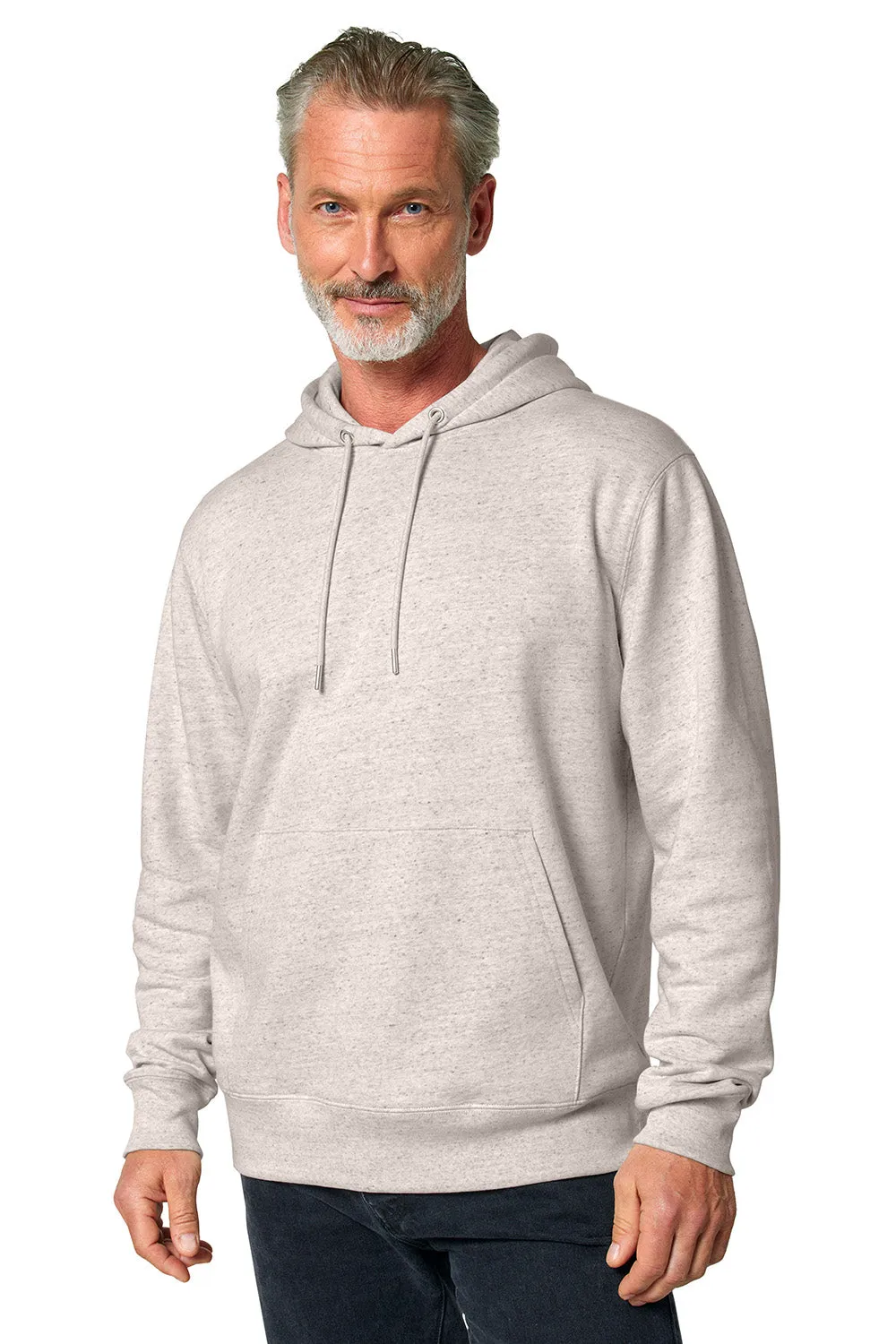 Stanley/Stella Mens Cruiser 2.0 Hooded Sweatshirt Hoodie w/ Pouch Pocket - Heather Eco