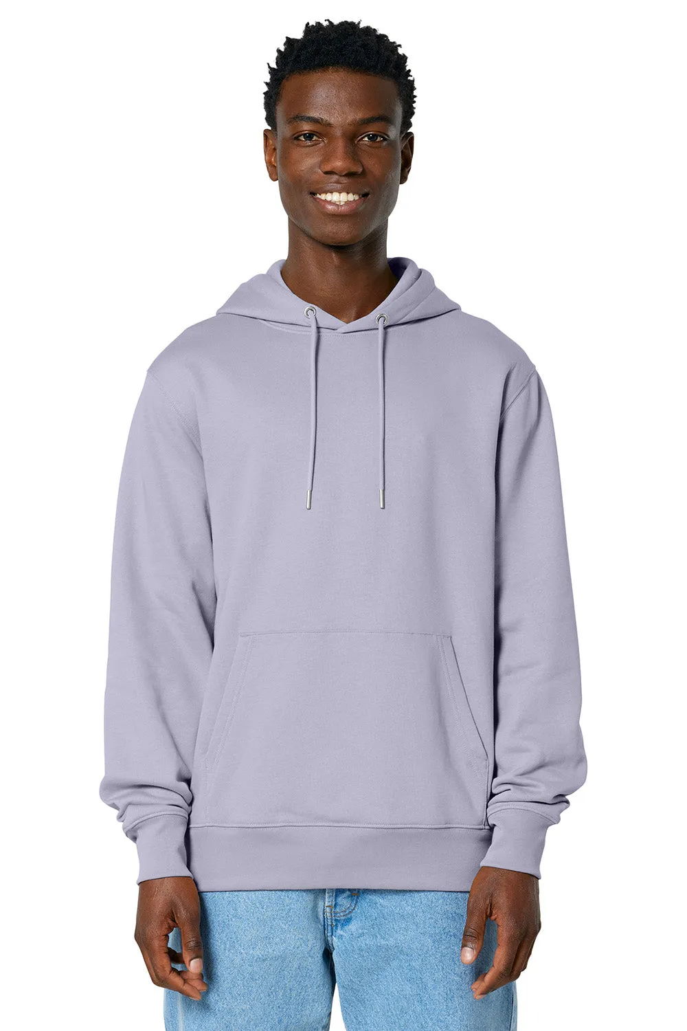 Stanley/Stella Mens Cruiser 2.0 Hooded Sweatshirt Hoodie w/ Pouch Pocket - Lavender Purple