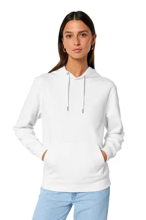 Stanley/Stella Mens Cruiser 2.0 Hooded Sweatshirt Hoodie w/ Pouch Pocket - White