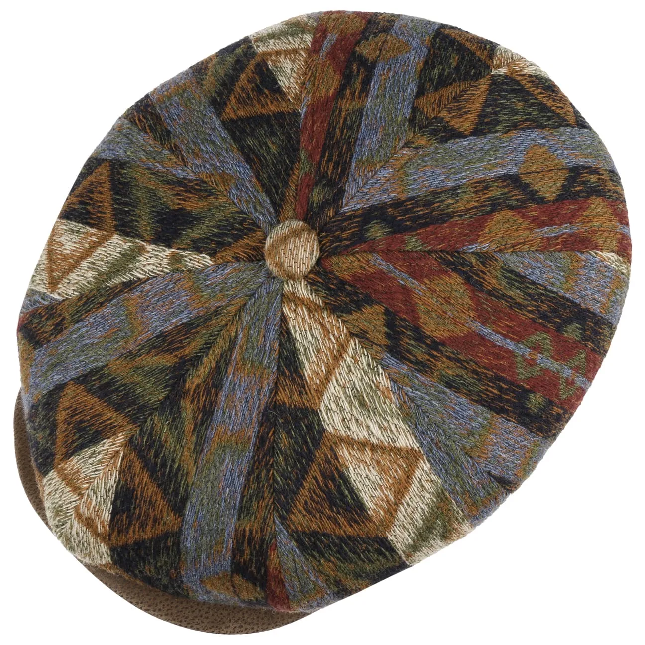 Stetson Accessories Hatteras Ethnic Jacquard Newsboy Cap by Stetson