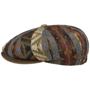 Stetson Accessories Hatteras Ethnic Jacquard Newsboy Cap by Stetson