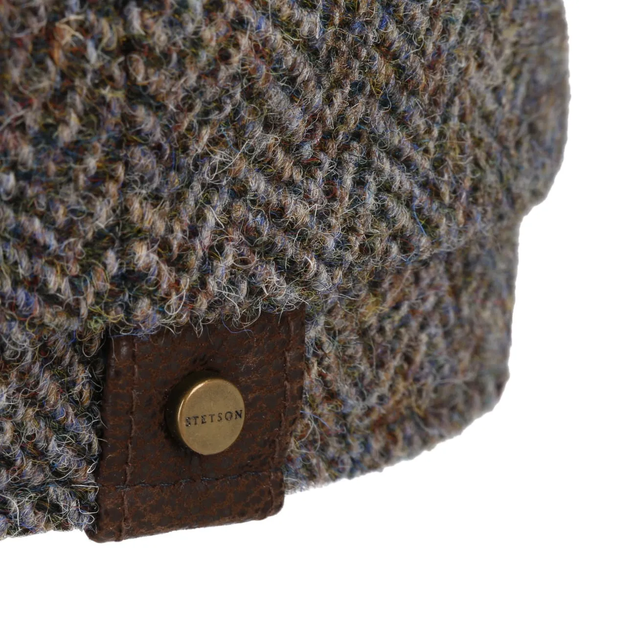 Stetson Accessories Hatteras Harris Tweed Herringbone Cap by Stetson