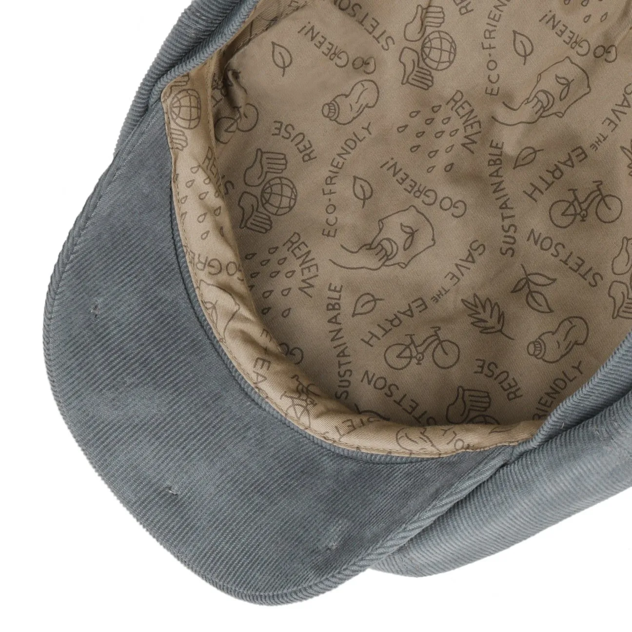Stetson Accessories Hatteras Sustainable Corduroy Flat Cap by Stetson