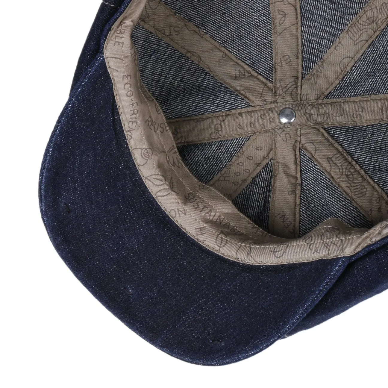 Stetson Accessories Hatteras Sustainable Denim Flat Cap by Stetson