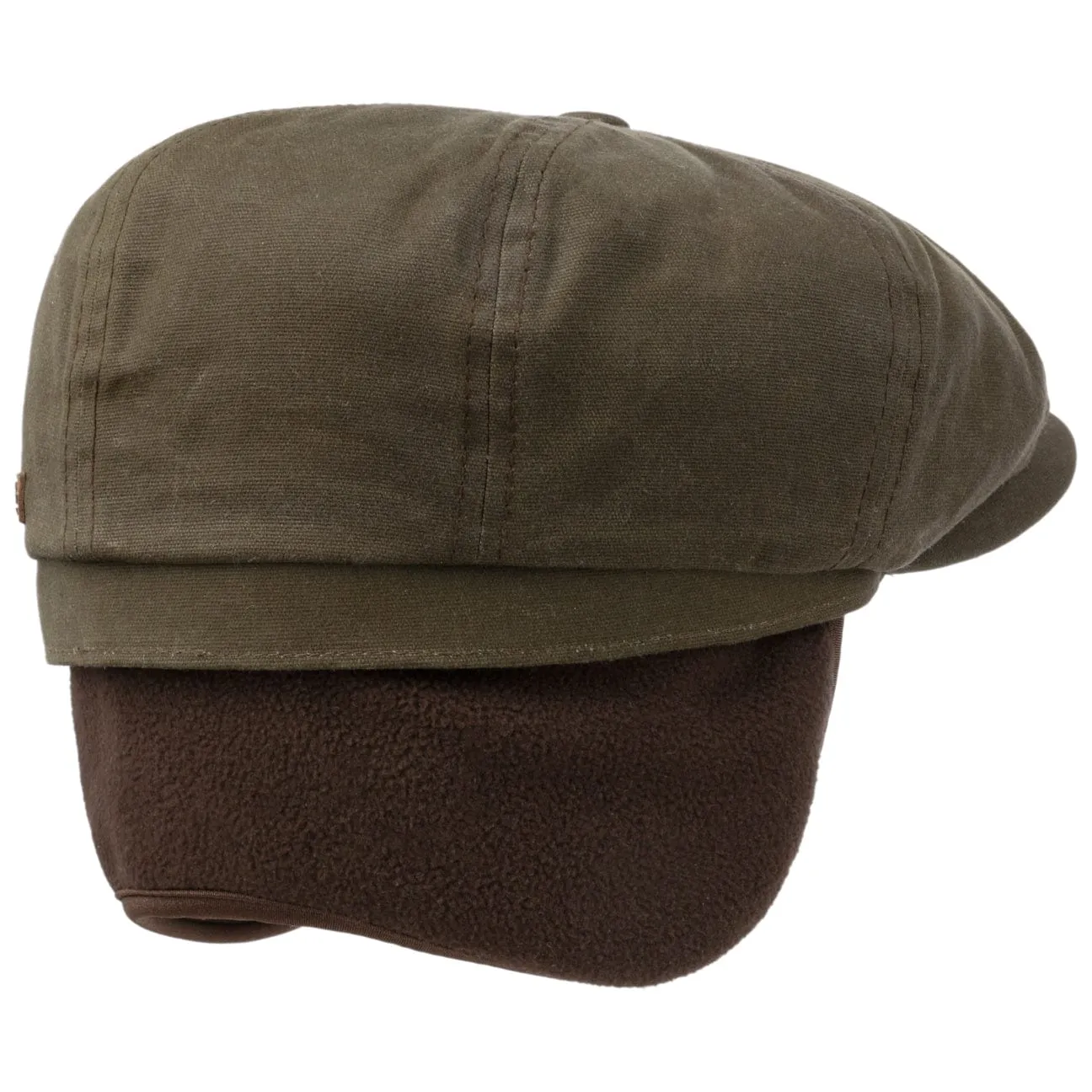 Stetson Accessories Hatteras Wax Flat Cap with Ear Flaps by Stetson