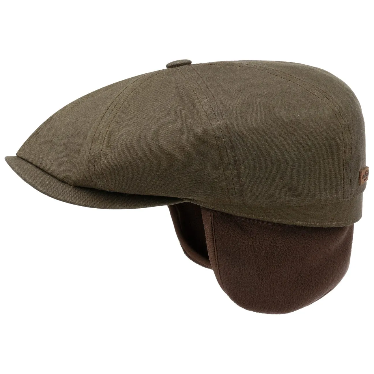 Stetson Accessories Hatteras Wax Flat Cap with Ear Flaps by Stetson