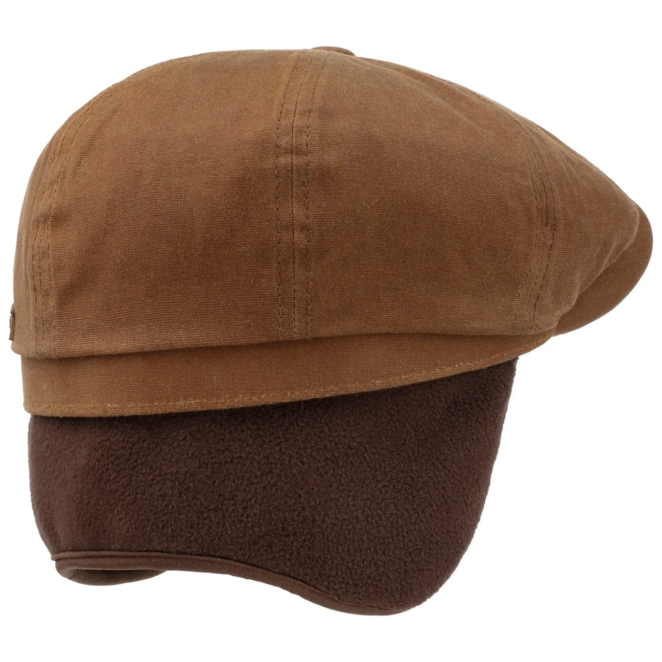 Stetson Accessories Hatteras Wax Flat Cap with Ear Flaps by Stetson