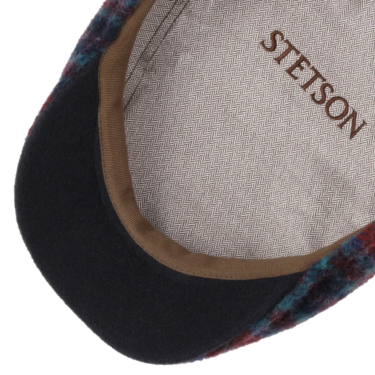 Stetson Accessories Karlsen Ivy Wool Check Flat Cap by Stetson