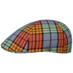 Stetson Accessories Texas Colour Check Flat Cap by Stetson