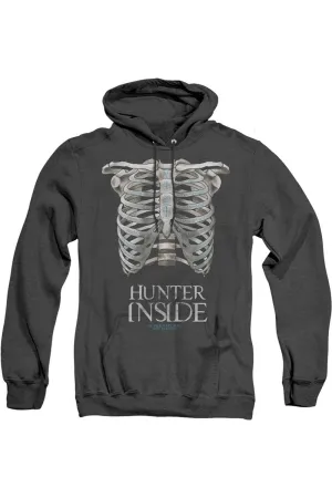 Supernatural Hunter Inside Adult Heather Hoodie / Hooded Sweatshirt