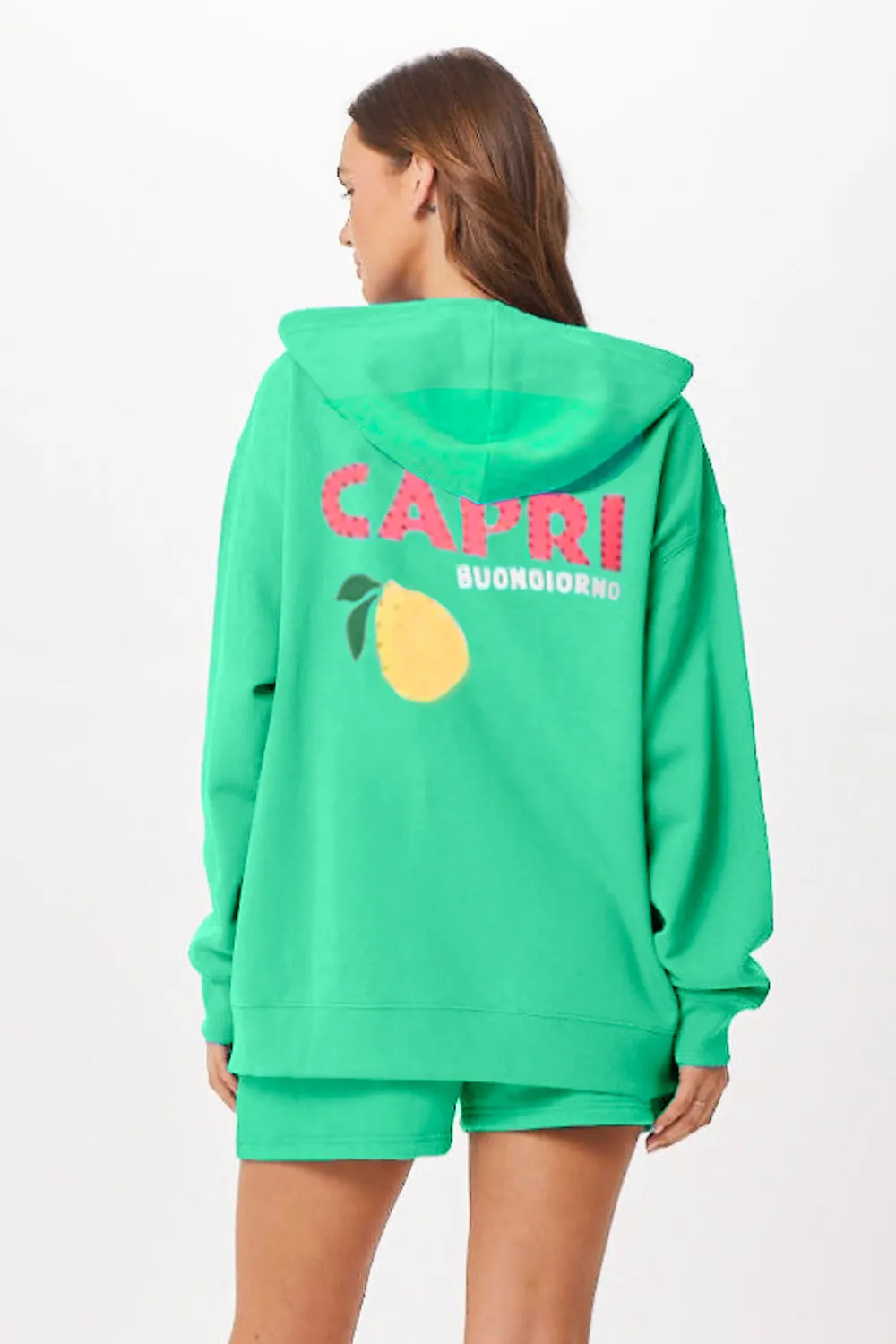 Surf Green Capri Jet Setter Surf Wash Zip Up