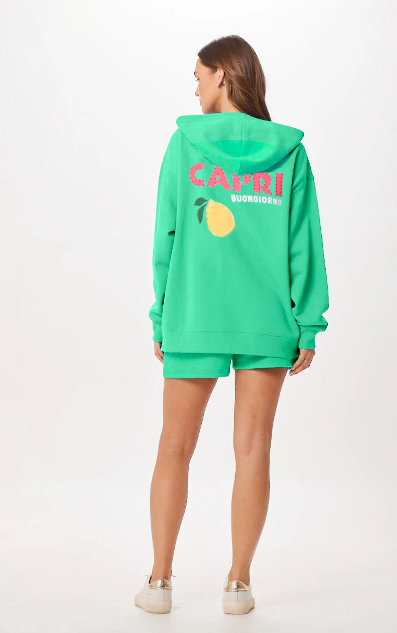 Surf Green Capri Jet Setter Surf Wash Zip Up