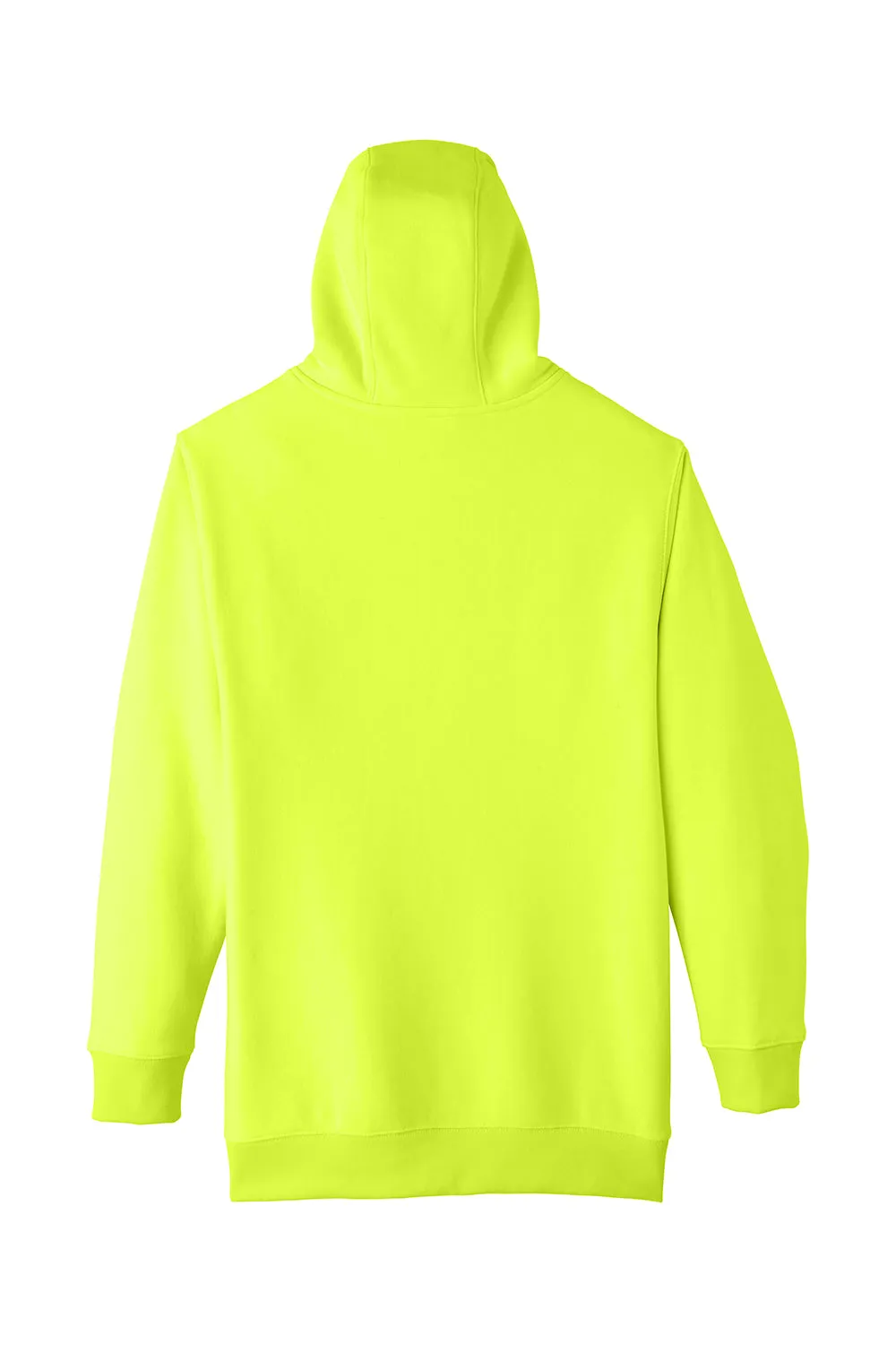 Team 365 Mens Zone HydroSport Fleece Water Resistant Hooded Sweatshirt Hoodie w/ Pouch Pocket - Safety Yellow