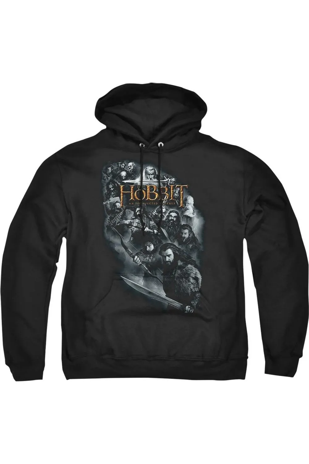 The Hobbit Cast Of Characters Adult Pull Over Hoodie / Hooded Sweatshirt