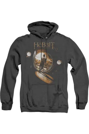 The Hobbit Hobbit Hole Adult Heather Hoodie / Hooded Sweatshirt