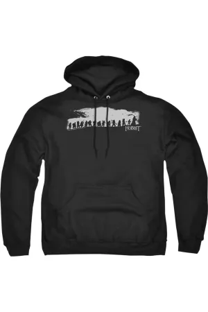 The Hobbit The Company Adult Pull Over Hoodie / Hooded Sweatshirt