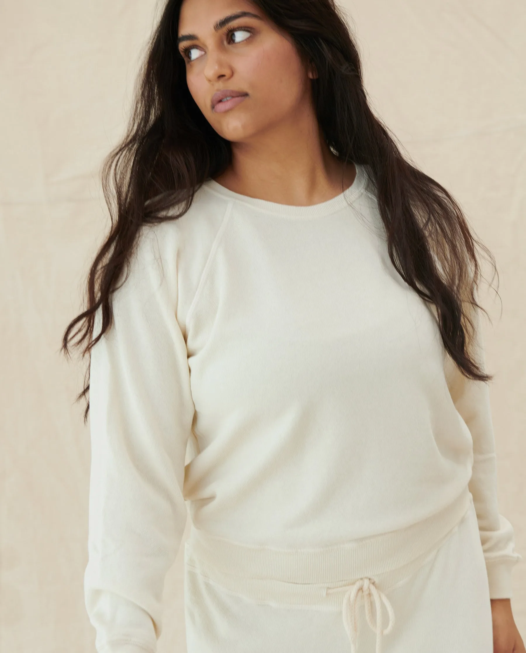 The Shrunken Sweatshirt. -- Washed White