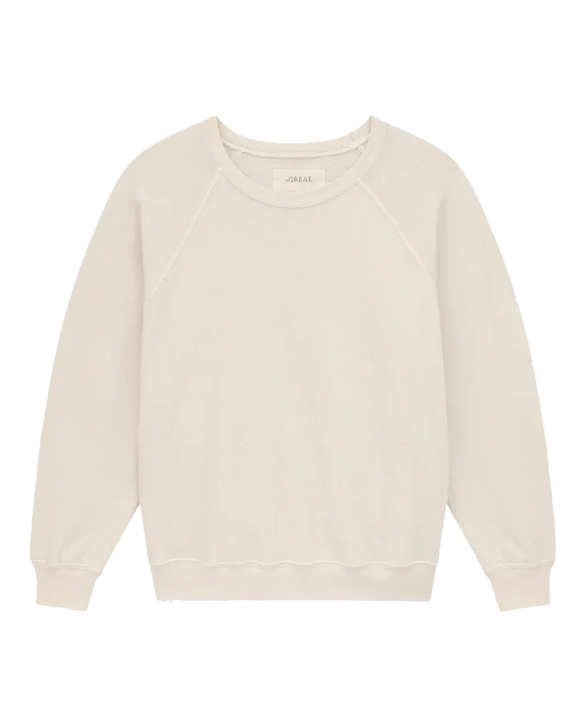 The Shrunken Sweatshirt. -- Washed White