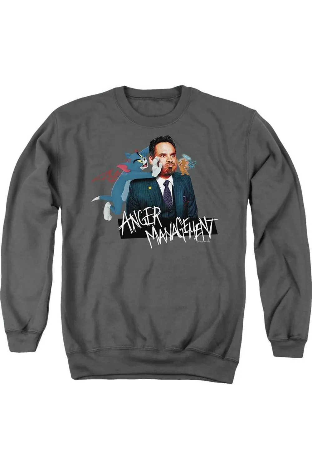 Tom And Jerry Movie Anger Management Adult Crewneck Sweatshirt