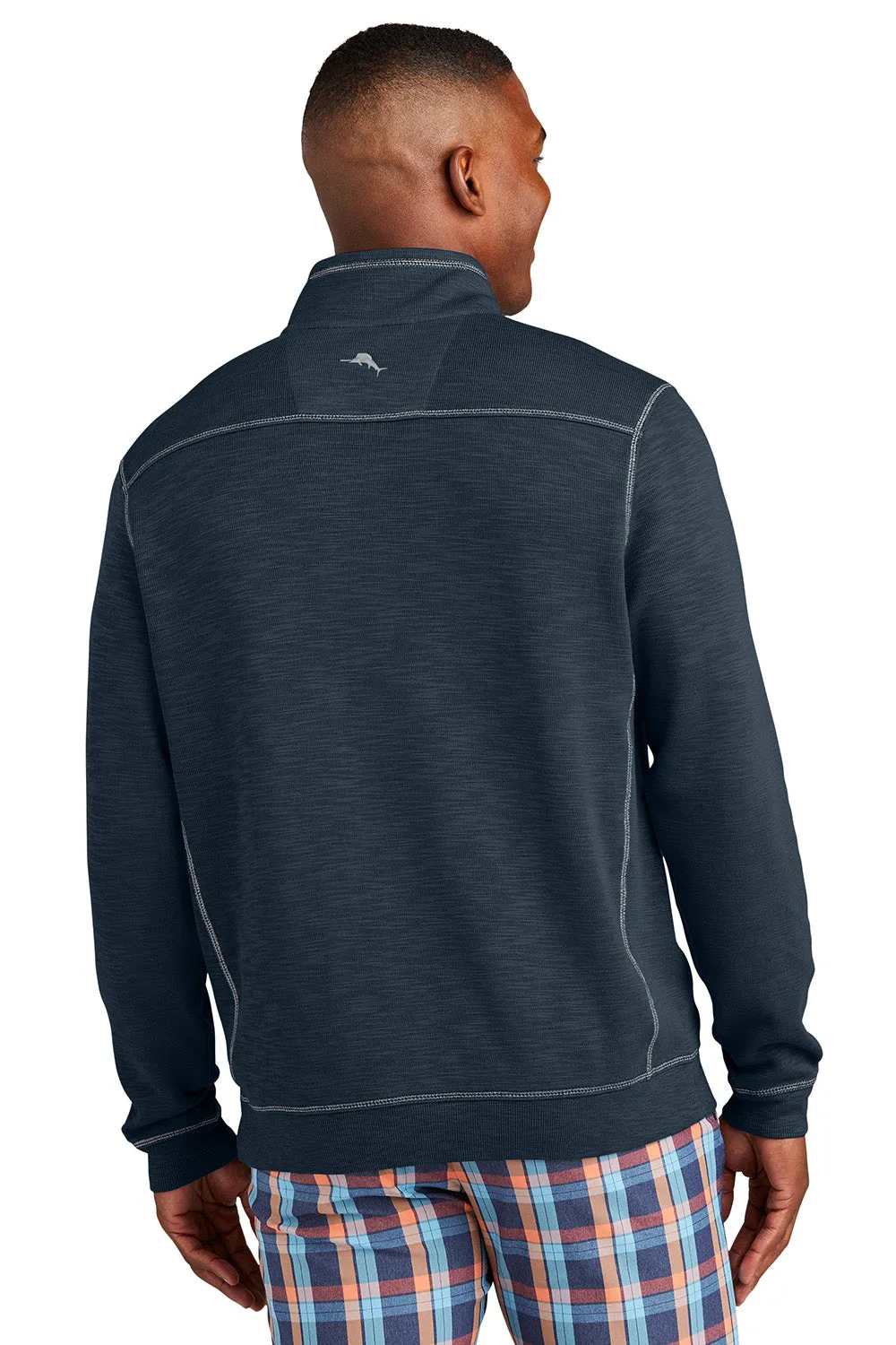 Tommy Bahama Mens Tobago Bay 1/4 Zip Sweatshirt - Blue Note