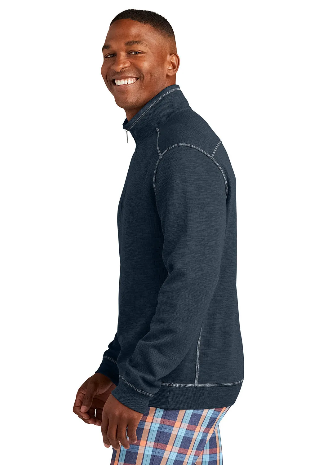 Tommy Bahama Mens Tobago Bay 1/4 Zip Sweatshirt - Blue Note