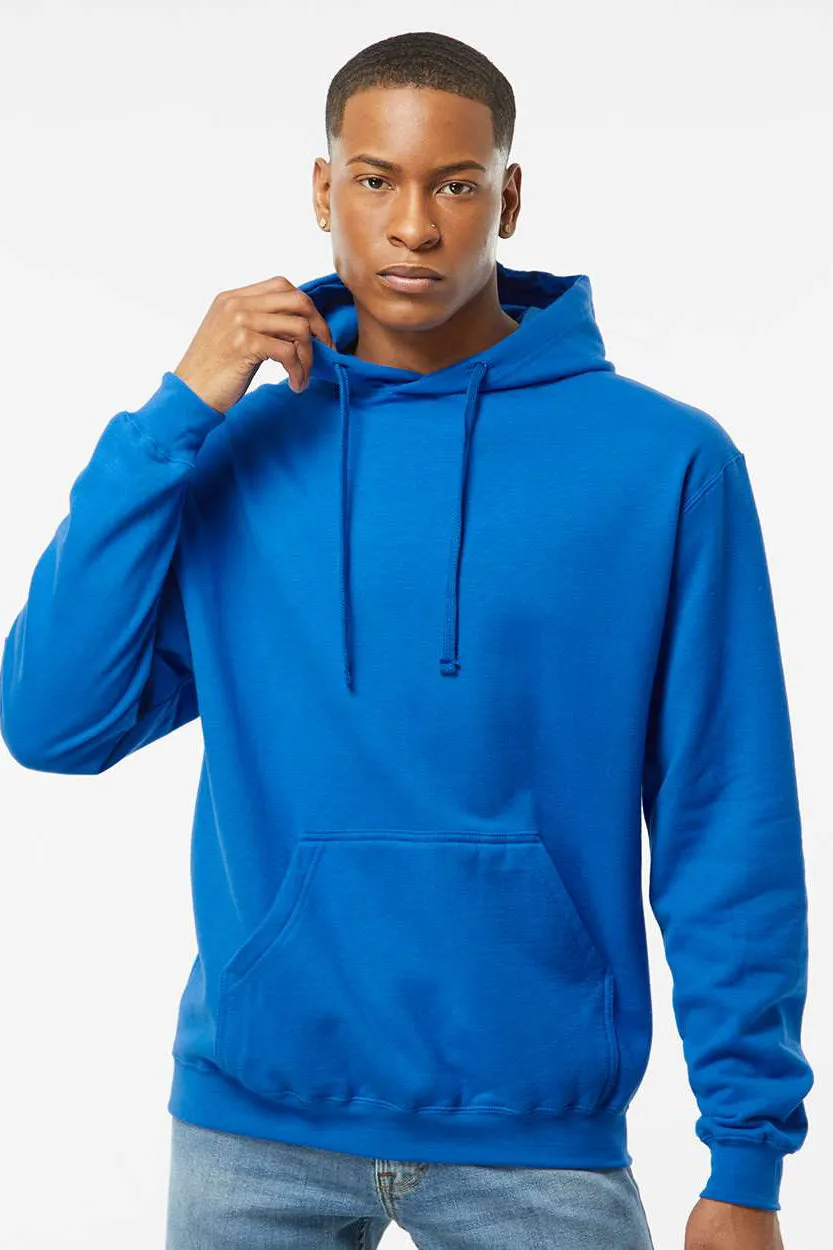 Tultex Mens Fleece Hooded Sweatshirt Hoodie w/ Pouch Pocket - Royal Blue