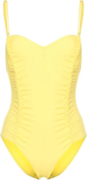 Ulla Johnson Women Almira Maillot Limonite One Piece Swimsuit