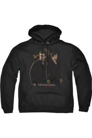 Vampire Diaries Brothers Adult Pull Over Hoodie / Hooded Sweatshirt