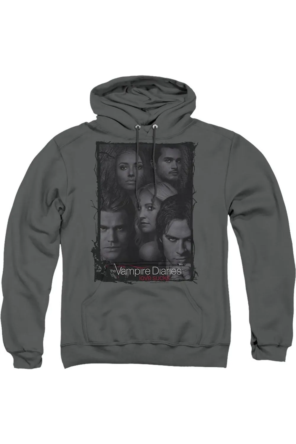 Vampire Diaries So Here We Are Adult Pull Over Hoodie / Hooded Sweatshirt