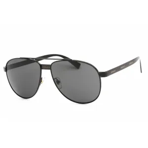 Versace Men's Sunglasses - Full Rim Black Metal Aviator Shape Frame | VE2209 100987 Versace Sunglasses