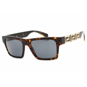 Versace Women's Sunglasses - Havana Plastic Rectangular Shape Frame | 0VE4445 108/87 Versace Sunglasses