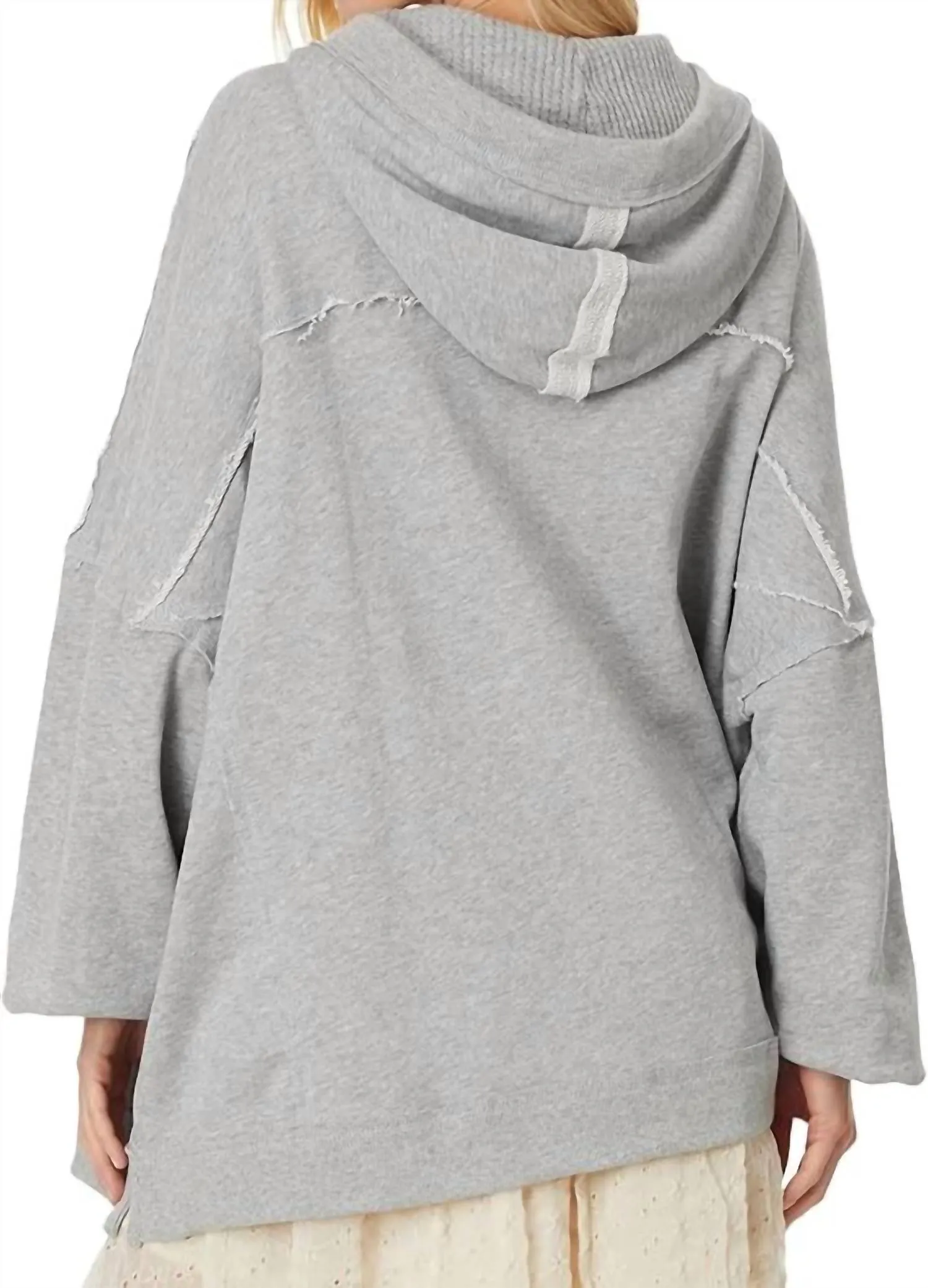 We Hoodie In Heather Grey