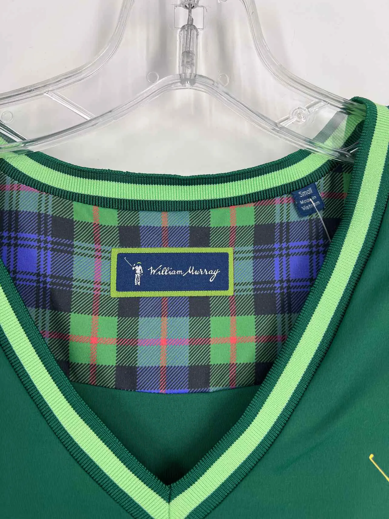 William Murray Size S Green Stripe Print Activewear Dress