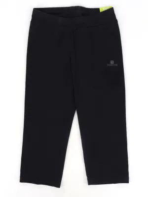Women's Brand Logo Printed Capri Legging,Black