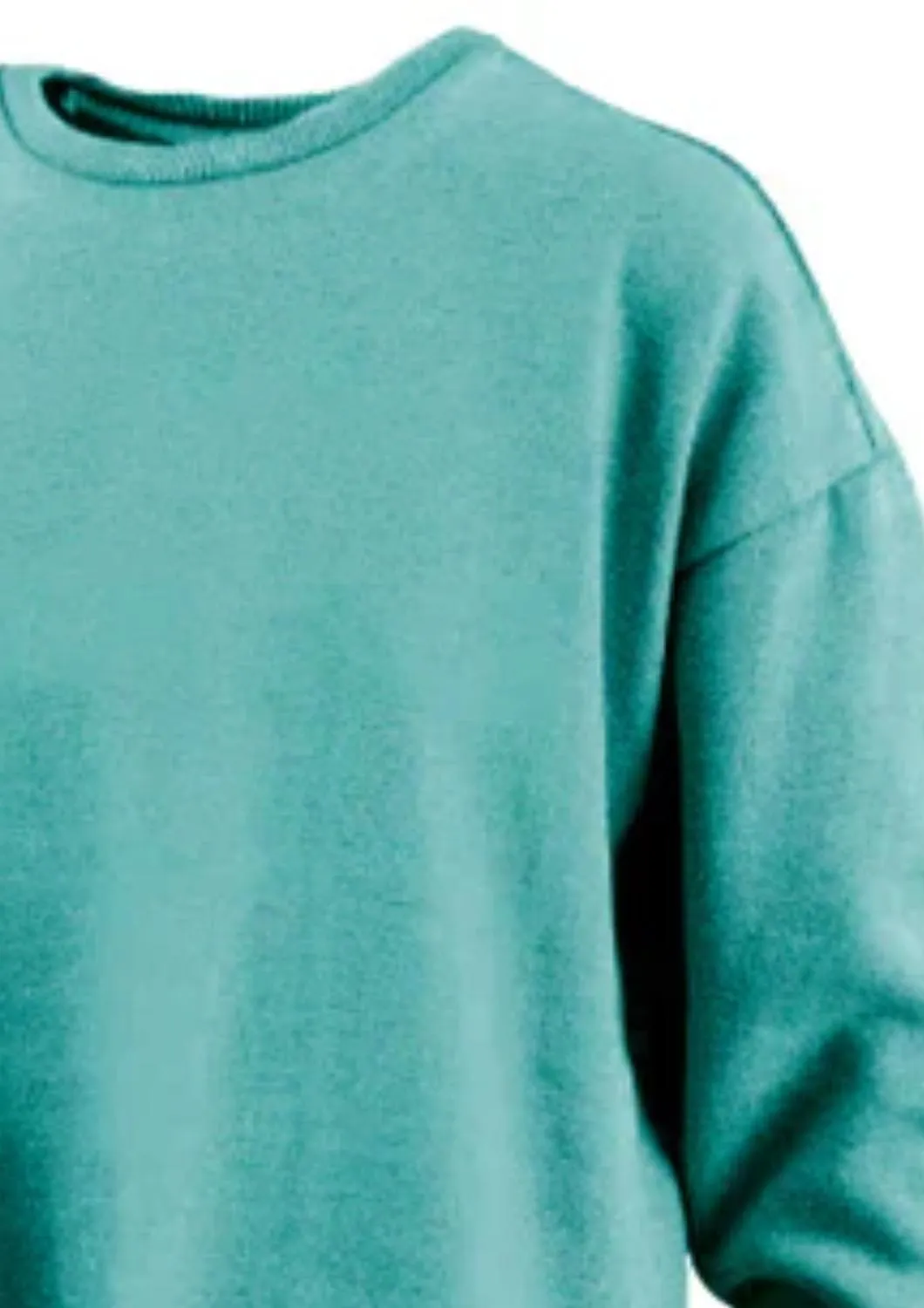 Women's Comfy Round Here Sweatshirt In Chalky Mint