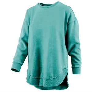 Women's Comfy Round Here Sweatshirt In Chalky Mint