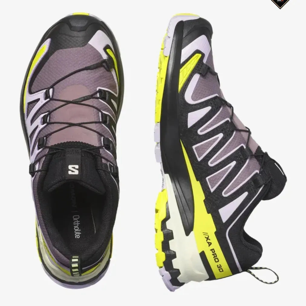 Women'S Salomon XA PRO 3D V9 GTX Moonscape| Orchid Petal | Sulphur Spring