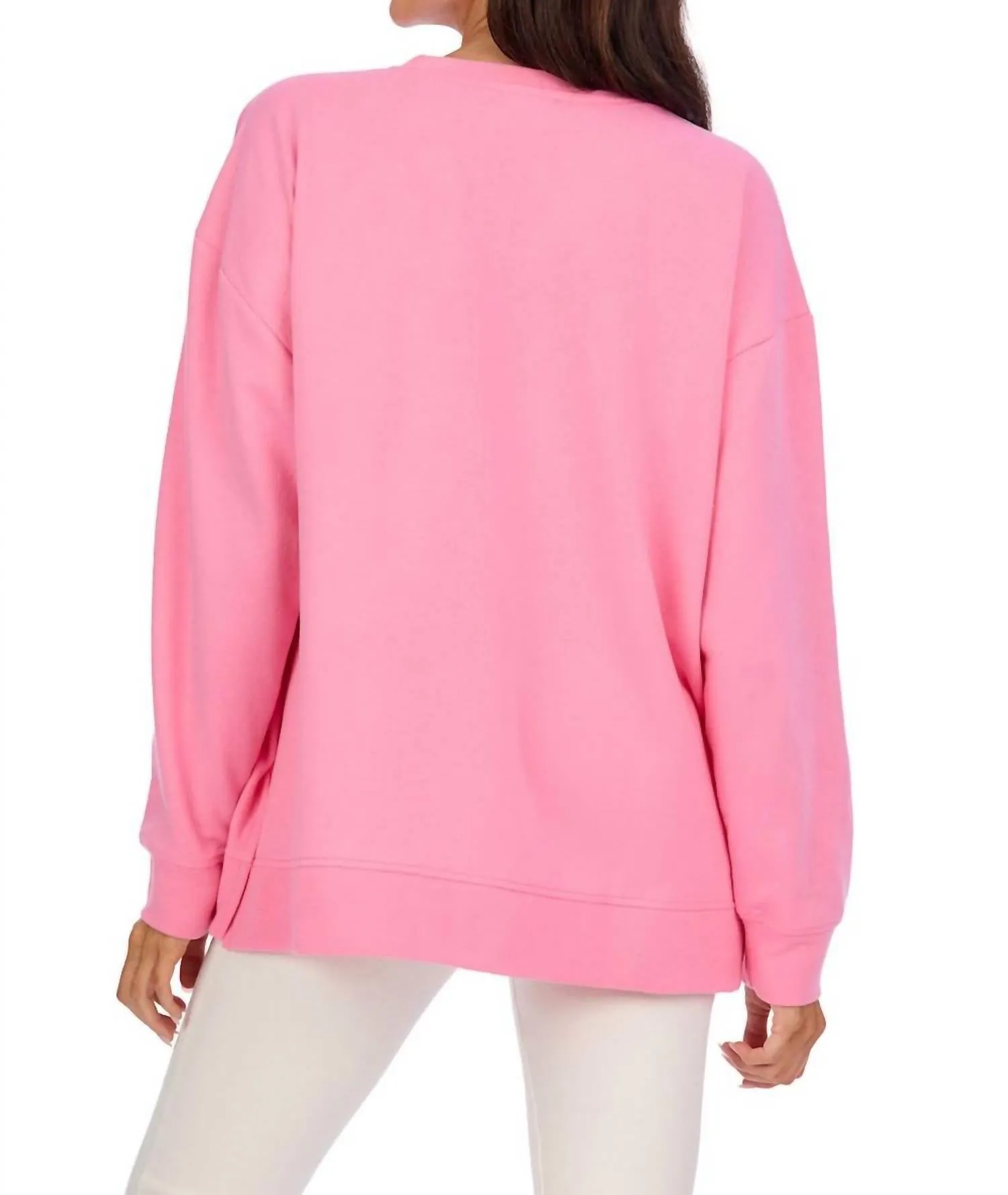 Women's Valentine Sparkle Sweatshirt In Blush