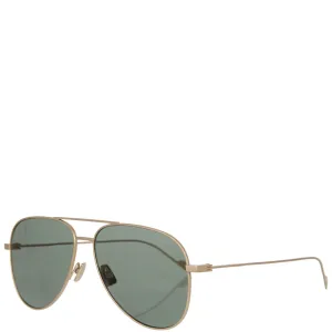 Ysl Sunglasses YSL SL193 Titanium Sunglasses, Gold/Green