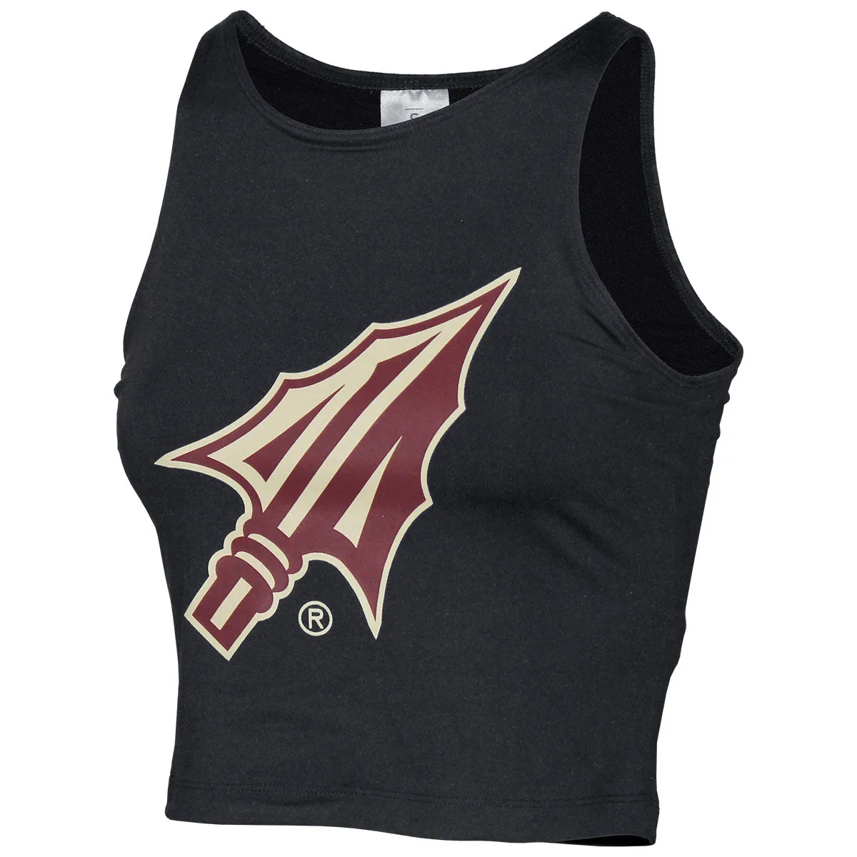 ZooZatz's Women's Arrowhead Crop Tank - Black ZooZatz Clothing Women
