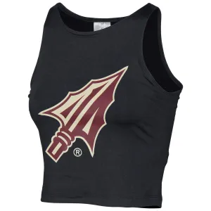 ZooZatz's Women's Arrowhead Crop Tank - Black ZooZatz Clothing Women